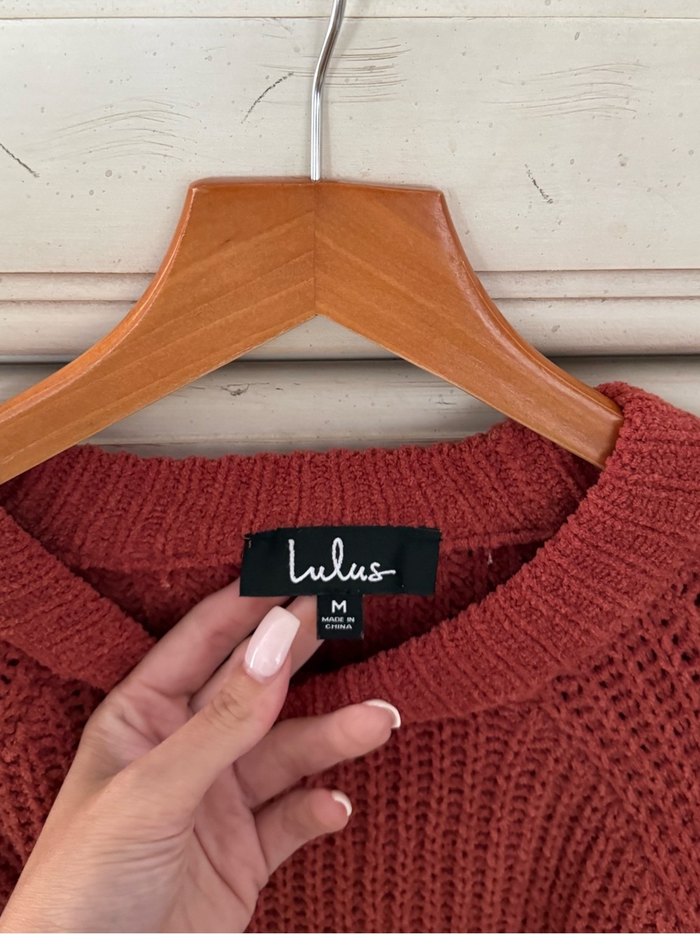Lulus Rust Relaxed Sweater - Picture 3 of 4